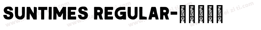 SunTimes Regular字体转换